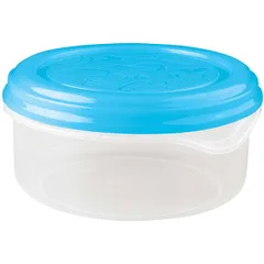 Контейнер для продуктов полипроп. 0,9л D=149,H=73мм прозр.,в ассорт.