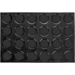 Confectionery mold “Circle” [24 pcs]  silicone, fiberglass  D=78, H=10mm  black