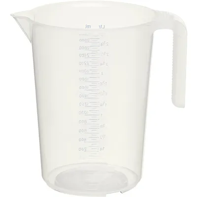 Стакан мерный с ручкой полипроп. 3л D=17,H=23см прозр., изображение 2