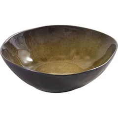 Salad bowl “Pure”  ceramics  0.7 l  D=200, H=55, B=170mm  green.