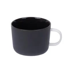 Чашка кофейная «Вейв» фарфор 100мл D=65/55,H=45,L=85мм черный