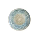 Тарелка «Ривус» фарфор D=23см голуб.,бежев.