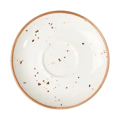 Блюдце «Париж» фарфор D=16см белый,коричнев., Диаметр (мм): 160