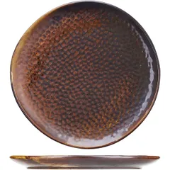 Plate “Poppy” porcelain D=210,H=17mm copper