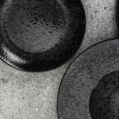 Тарелка «Нанокрем Блэк» мелкая фарфор D=210,H=24мм черный, изображение 2