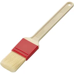 Pastry brush  plastic, natural bristles , L=235/30, B=40mm  beige, red