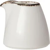 Молочник «Браун Дэппл» без ручки фарфор 85мл белый,коричнев.