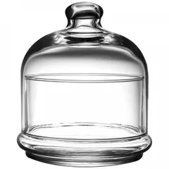 Lemon container with lid  glass  D=10.3, H=13.4 cm  clear.