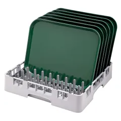 Кассета для тарелок штырьковая 9х9 рядов полипроп. ,H=10,1,L=50,B=50см серый, изображение 2