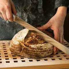 Нож кондитерский сталь нерж.,пластик ,L=31см черный,металлич., изображение 2