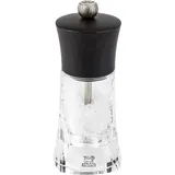 Мельница для соли «Олерон» металлический механизм акрил,бук D=6,H=14см прозр.,шоколад.