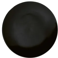 Plate “De” porcelain D=17.5cm black