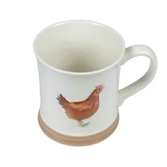 Кружка «Луга» Курица керамика 410мл D=9,H=10см белый,разноцветн., изображение 2