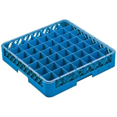 Кассета для бокалов «Проотель» 49 ячеек Dmax=63,Hmax=80мм полипроп. ,H=10,L=50,B=50см голуб.