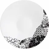 Блюдце «Фрагмент Ардуаз» фарфор D=12,5см белый,серый
