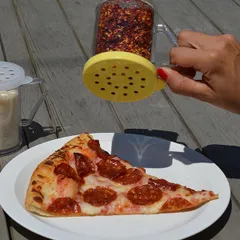 Емкость для специй с отверстиями поликарбонат 300мл D=80,H=95мм прозр.,желт., изображение 2