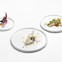 Тарелка «Корал» мелкая фарфор D=24см белый, изображение 2