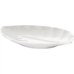 Блюдо «Кунстверк» лист фарфор ,H=16,L=201,B=146мм белый, изображение 4