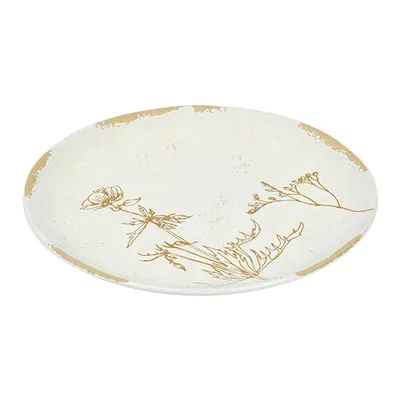 Тарелка «Фенхель» фарфор D=221,H=22мм белый, изображение 2