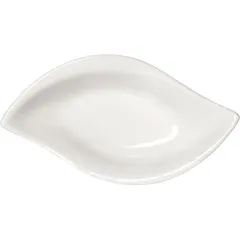 Салатник «Кунстверк» лист фарфор 58мл ,H=20,L=135,B=75мм белый, изображение 2