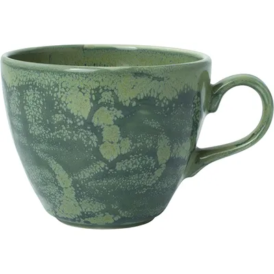 Чашка чайная «Аврора Визувиус Бёрнт Эмералд» фарфор 228мл D=9см изумруд.