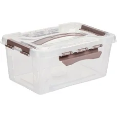 Food container with lid  polyprop. 4.2l ,H=12.4,L=29,B=19cm transparent.