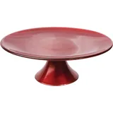 Подставка для торта «Рэд» стекло D=32,H=12см красный
