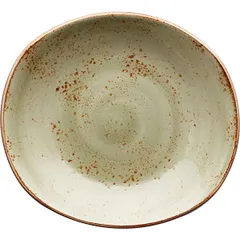 Deep plate “Kraft Green”  porcelain  0.8 l , H=55, L=255, B=240mm  green.