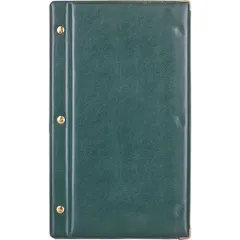 Папка-карта вин на винтах кожа ,L=32,B=19см зелен.