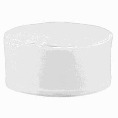 Шапочка поварская размер L хлопок белый