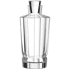 Штоф «Макассар» с крышкой хр.стекло 0,9л ,H=23,5см прозр.