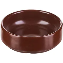 Salad bowl “Chocolate”  porcelain  150ml  D=100, H=35mm  dark brown.