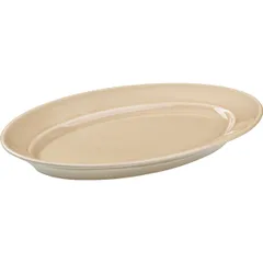 Блюдо «Акварель» Принц овальное фарфор ,H=27,L=240,B=160мм бежев., изображение 2