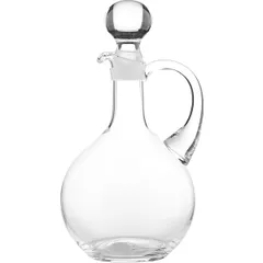 Decanter with handle  glass  1 l  D=12.6, H=24.3 cm  clear.