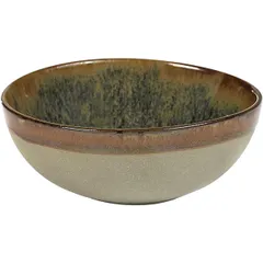 Salad bowl “Serfis” ceramics 325ml D=130,H=3mm gray, dove