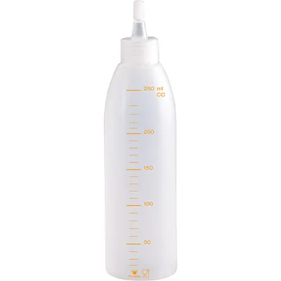 Бутылка мерная с носиком полиэтилен 250мл D=50,H=195мм матовый, Объем по данным поставщика (мл): 250