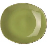 Тарелка «Террамеса Олива» мелкая овальная фарфор ,H=25,L=260,B=230мм олив.