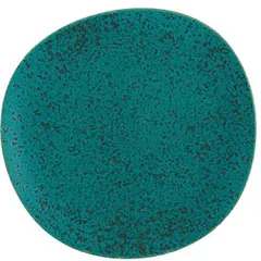 Dessert plate  ceramics  D=23cm  turquoise.