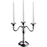 Подсвечник «XXL» на 3 свечи металл ,H=25,L=27,5,B=11см серебрян.