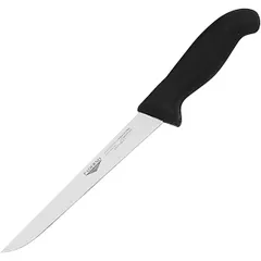 Нож для обвалки мяса сталь,пластик ,L=35/17,B=4см черный,металлич.