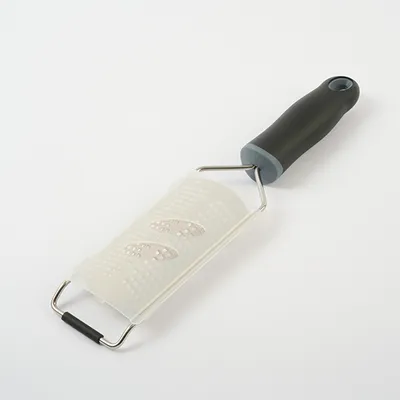 Терка с ручкой сталь нерж.,пластик ,L=315/138,B=65мм металлич.,черный, изображение 4