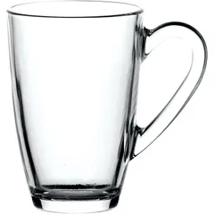 Mug glass 330ml ,H=11.9cm clear.