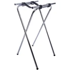 Floor stand for trays  stainless steel , H=79, L=50, B=48.5 cm  silver.