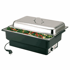 Electric food warmer  stainless steel, plastic , H=29, L=63, B=36 cm  900 W