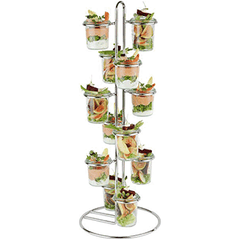 Shelf for buffet containers d=6cm*12 D=22,H=59cm metal.