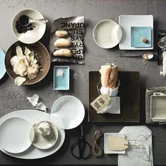 Салатник «Меш Аква» овальный фарфор 300мл ,L=15,B=11см голуб., изображение 2