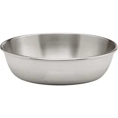 Round container for food warmer  stainless steel  5 l  D = 30 cm  silver.