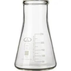 Measuring test tube  glass  250 ml  transparent.