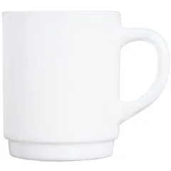 Mug “Restaurant” glass 250ml D=7,H=9,L=10cm white