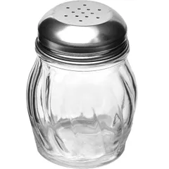 Pepper shaker glass, stainless steel 150ml D=6,H=9cm transparent,metal.
